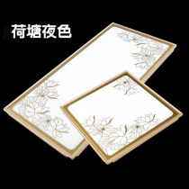 Integrated ceiling LED flat panel light 3D art lattice light European carved light Integrated light