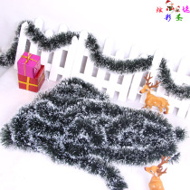Christmas decorations Fur strip encryption color strip pull flower festival celebration Christmas tree scene layout ribbon pull strip