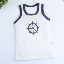 Baby vest cotton summer newborn sling vest male baby thin childrens underwear newborn baby top