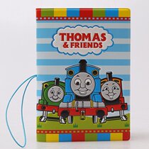 European and American animation Thomas Cartoon passport holder Childrens cute 3D three-dimensional passport cover Study abroad certificate bag cover