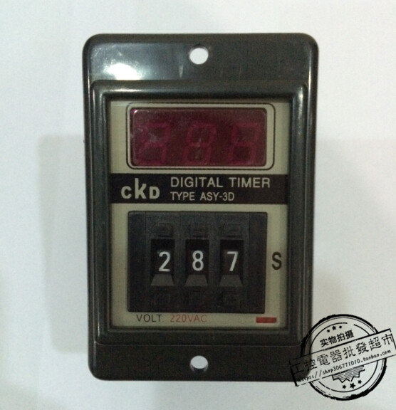 High quality CKD brand ASY-3D digital display time relay AC220V DC24V 999S 999M