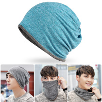 Winter cold-proof collar womens windproof motorcycle riding warm hat scarf mens sports thick fleece hat running