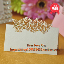 Wedding birthday card wedding table card wedding table card wedding open butterfly card seat card 30