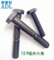 Class 12 9 Alloy Steel Hexagon Screw External Hexagon Bolt Hexagon Head M6 * 10-M6*100
