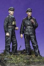 (JZHOBBY)1 35 LATE World War II German ARMORED SOLDIER SERGEANT (2 PEOPLE)