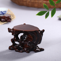 Triangle wood root carving stone universal solid wood bottom bracket Vase potted Buddha bracket Qishi base