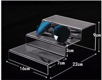 Acrylic three-layer transparent glasses display frame Sunglasses sunglasses display frame Glasses storage box display shelf