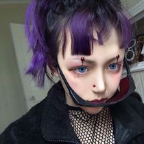 Fake eyebrow nails Fake nose nails Pearl Stickers Open your brain hole