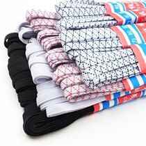 Black and white rubber fascia fine baby baby pants waist cuffs elastic band elastic band wide flat elastic home pants accessories