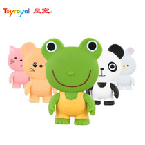  Toyroyal Japanese royal toy Baby pinch sound soft rubber toy Cute animal sound hand-grasping doll