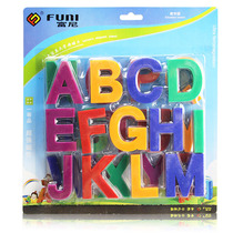 Funi CT-6663 black and white plate magnetic buckle uppercase English letters Magnetic particles Kindergarten early education letters First knowledge magnet Magnetic super suction magnet magnet magnetic supplies teaching magnets
