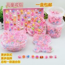 Candy Princess Korean childrens gift box girl ring cartoon trinket baby birthday gift ring