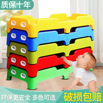 Kindergarten bed Plastic sheets People-specific lunch break hosting Innovative stacking nap bed Baby early education childrens small bed