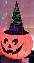 Custom-made Halloween inflatable colorful lights pumpkin ghost cartoon model holiday gas model 627907-DF04
