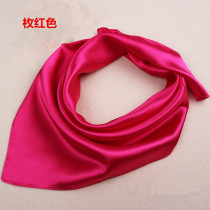 Professional square towel performance men and women rose red small square towel stewardess bank hotel summer and autumn scarf can be printed L0GO