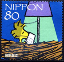 Japanese Credit Stamp Card Cartoon Comics Snoopy Snoopy 1pc Fidelity