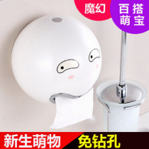 Creative bathroom toilet toilet waterproof toilet paper toilet paper drawing sanitary paper box tissue box tissue holder roll paper tube