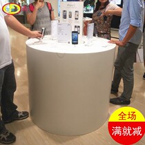  New wooden baking paint round experience desk Mobile phone experience table Mobile phone shop counter Mobile phone computer display desk