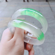 Natural Burmese jade bracelet ice seed green jade bracelet fine jade bracelet high-end jade bracelet womens model