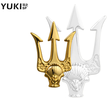 YUKI European and American fashion trend men and girls pin brooch personality suit badge accessories shirt collar Trident