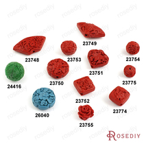 diy ornament string of beads accessories Chinese characteristics beads imitation ancient pearl retro pearl carved pearl carved pearl 23748