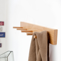 Log clothes hook wall hanging wall wall door clothes adhesive hook creative nail coat hook Wall hanger