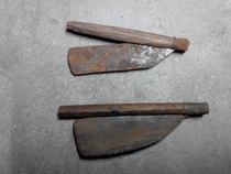 Old shaving knife and knife two pieces of iron shaved knife and antique collection of miscellaneous