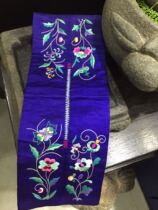 Perfect four seasons flower old embroidered purse--Exquisite Qing Dynasty Republic of China old embroidered handmade old embroidery(3625)