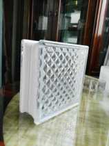 High-quality super white hollow glass brick bathroom partition wall transparent opaque square frosted glass brick Crystal brick