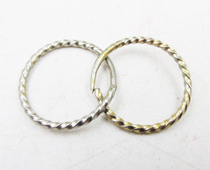 A pair of ring button flower silver earrings(punch crown special offer) Xinjiang collection of old silver earrings series