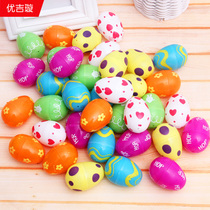 Easter egg children hand-painted diy resurrection egg opening egg plastic egg Easter ornaments pendant