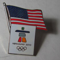 2010 Vancouver Winter Games Badge Official Badge of the United States Badge