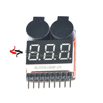 1-8S New 2 in 1 power display BB sound low voltage (adjustable) alarm buzzer electric display