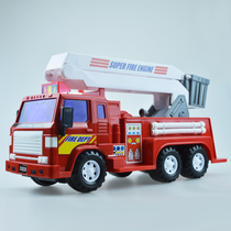 Lili large inertial vehicle engineering vehicle fire ladder truck rescue vehicle ambulance train childrens toy car model