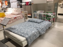 Domestic IKEA Neston home bed frame white bedroom bed simple and comfortable