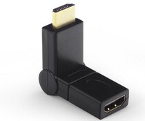 hdmi male to HDMI female 360-degree free rotation adapter high-speed lossless support 1080P hot sale