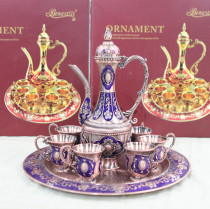 Russian wine set High-grade ethnic wine set Tea set decoration furniture