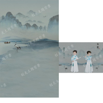 Plate woman childrens costume photo photo background Phoenix linger childrens photography theme background White Dew