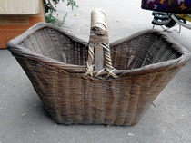 Bamboo-knit old-fashioned basket bamboo woven bamboo handbamboo handbamboo basket