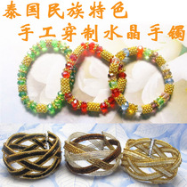 Thai ethnic style hand-worn crystal beaded bracelet bracelet