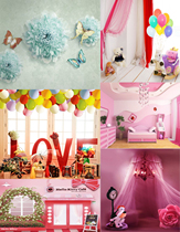 Shake sound fast hand cloth female anchor background cloth YY live network anchor background cloth 3D decorative wallpaper live room