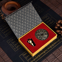 Tibetan Buddhist Zen tea fragrance Road pure copper Xiangyun gourd multi-function leveler Tibetan Buddha line lying incense rack