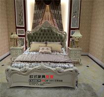 European bed double bed solid wood bed 1 8 m leather luxury oak bed 1 5 m neoclassical bedroom furniture