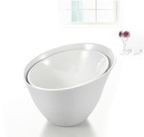 Melamine A5 high-grade imitation porcelain lettuce bucket plastic bowl melamine bowl personalized tableware fast food oblique bowl hot pot restaurant Bowl