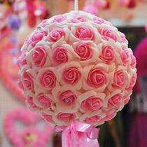  Yifeng wedding room decoration big red flower ball wedding pendant happy ball wedding supplies wholesale