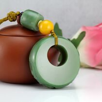 (Lingde Jade) Xinjiang Hetian Jade Jasper grip and Tian Jade Jade Cong play with certificate