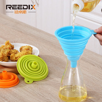 Ruidi funnel silicone oil funnel kitchen household soy sauce funnel large and small liquid sub oil tank leak