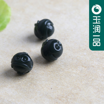 Yurun Yupin Hetian Jade three no monkey pendant Xinjiang green jade three no monkey pendant car hanging key mobile phone bag bag