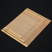 Mingfeng Kung Fu tea set Tea ceremony zero matching bamboo tea mat Bamboo slice tea mat Tea tray Bamboo mat Large medium and small dry tea art mat