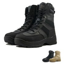 American side zipper tactical boots CS field combat boots outdoor high-top mountaineering hiking desert boots men combat boots